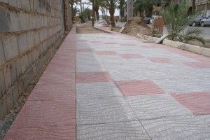 تکميل موزائيک فرش  پياده روهاي بلوار هاي سطح شهر بافق