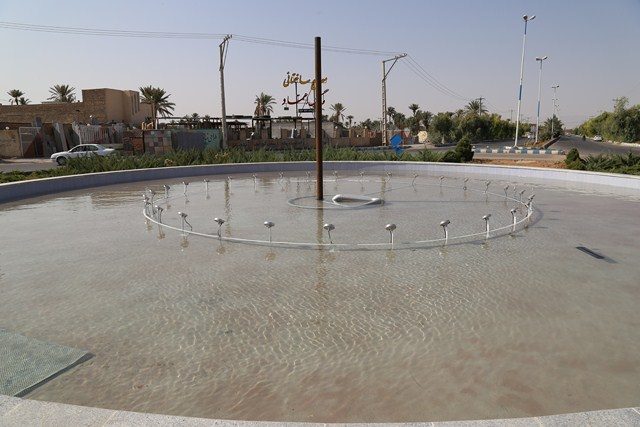 گزارش تصویری از ساخت آبنمای میدان بهارستان