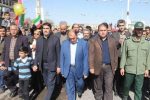 حضور شهردار و اعضای شورای اسلامی شهر بافق در راهپیمایی 22 بهمن