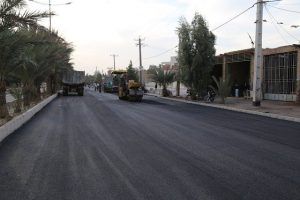 عملیات روکش آسفالت ضلع غربی بلوار شهید بهشتی