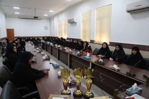 مراسم اختتامیه مسابقات والیبال بانوان شهرستان به میزبانی شهرداری بافق