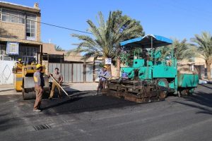 گزارش تصویری از روکش آسفالت خیابان شیخ محمد تقی