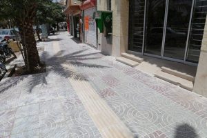 گزارش تصویری از زیرسازی و اجرای موزائیک فرش بلوار وحشی بافقی