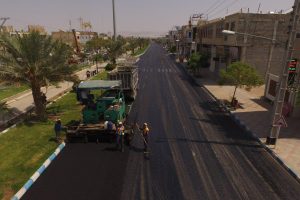 گزارش تصویری از روکش آسفالت لاین شرقی بلوار وحشی بافقی