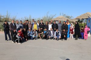 برگزاری ورزش صبحگاهی به مناسبت هفته تربیت بدنی و ورزش در پارک آبشار بافق