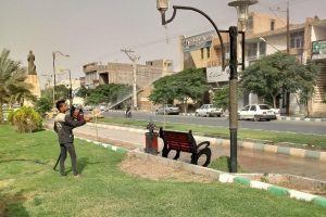 خانه تکانی شهر در آستانه بهار و استقبال از نوروز