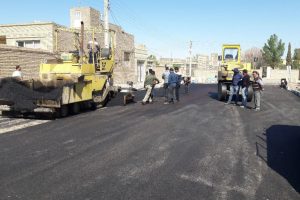 عملیات اجرایی روکش آسفالت معابر سطح شهر
