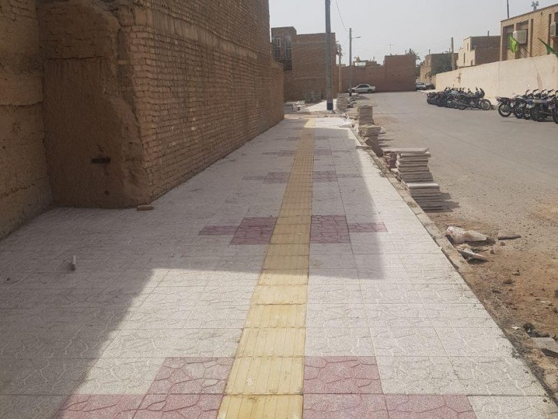 روایت تلاش : گزارش تصویری از اجرای موزایک فرش خیابون جنب مدرسه شهید رجایی