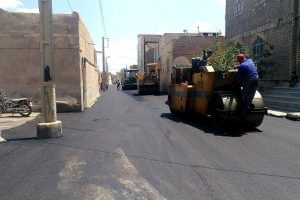 روایت تلاش : گزارش تصویری از روکش آسفالت معابر کوچه مسجد قبا