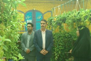 بازدید شهردار از گلخانه مهربانی مرکز حرفه آموزی توانا