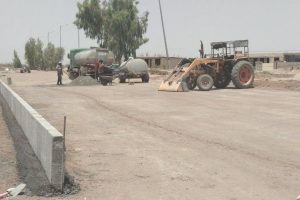 روایت تلاش : پروژه ساخت لاین نهایی بلوار آیت الله میرغنی زاده (نصب سنگ جدول)