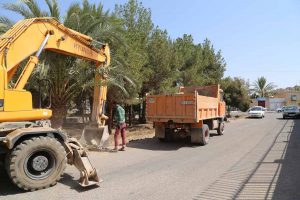 گزارش تصویری از ساماندهی فضای سبز خیابان عدالت