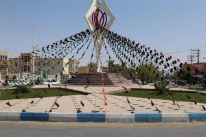 فضا سازی شهر به مناسبت فرا رسیدن ایام سوگواری ابا عبدالله الحسین (ع)