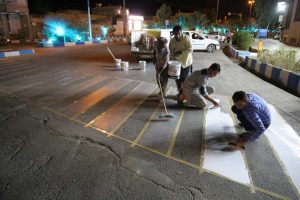 رنگ آمیزی ترافیکی معابر سطح شهر