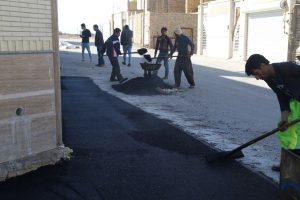 روایت تلاش : گزارش تصویری از لکه گیری آسفالت معابر سطح شهر ( شهرک امام علی )