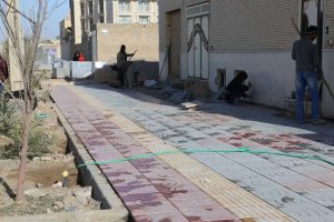 روایت تلاش : گزارش تصویری از موازییک فرش معابر سطح شهر ( خیابان فرهنگ )