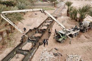 روایت تلاش : گزارش تصویری از ساخت فاز اول مجموعه فرهنگی تفریحی باغ ایرانی ( بتن ریزی فنداسیون رواق ها)