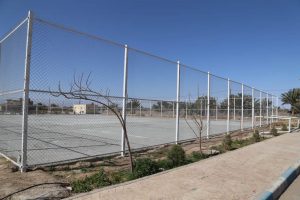 روایت تلاش : گزارش تصویری از آماده سازی زمین چمن مصنوعی پارک شاهد (فنس کشی)