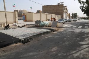 روایت تلاش : گزارش تصویری از احداث گذرگاه عابر پیاده – ابتدای بلوار کشاورز