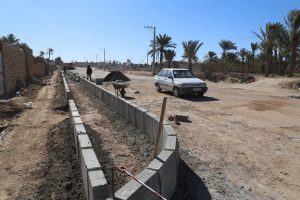 روایت تلاش : گزارش تصویری از احداث بلوار باقرآباد ( نصب سنگ جدول )