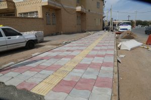 روایت تلاش : گزارش تصویری از موازییک فرش معابر سطح شهر ( خیابان عدالت )