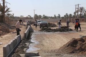 روایت تلاش : گزارش تصویری از احداث بلوار باقرآباد ( نصب سنگ جدول )