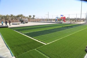 روایت تلاش : گزارش تصویری از آماده سازی زمین چمن مصنوعی پارک شاهد