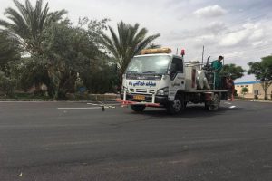 روایت تلاش : گزارش تصویری از خط کشی ترافیکی معابرسطح شهر