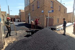 روایت تلاش : گزارش تصویری از روکش آسفالت معابر ( خیابان آتش نشانی )