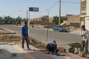 روایت تلاش : گزارش تصویری از موازییک فرش معابر سطح شهر ( خیابان فرهنگ )