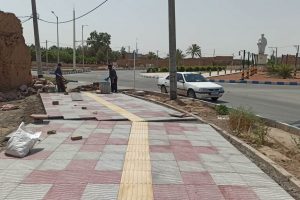 روایت تلاش : گزارش تصویری از موزاییک فرش معابر سطح شهر ( خیابان شیخ محمد تقی )