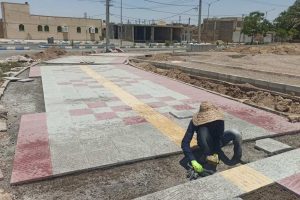 روایت تلاش : گزارش تصویری از پیاده رو سازی معابر سطح شهر ( حاشیه پارک پیرمراد )