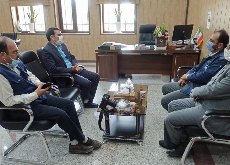 دیدار مدیر روابط عمومی سنگ آهن مرکزی بافق با شهردار بافق به مناسبت ۱۴ تیر روز شهرداریها و دهیاری ها