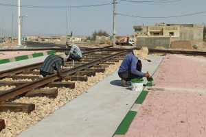 روایت تلاش: گزارش تصویری ساماندهی میدان راه آهن و نصب المان مربوطه(محوطه سازی)