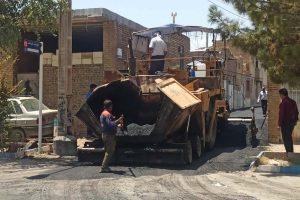 روایت تلاش : گزارش تصویری از روکش آسفالت معابر سطح شهر ( خیابان شیخ محمد تقی 25 )