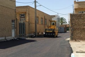 روایت تلاش : گزارش تصویری از روکش آسفالت معابر سطح شهر ( بلوار انقلاب فرعی 38 )