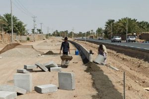 روایت تلاش : گزارش تصویری از احداث بلوار باقرآباد لاین دوم ( نصب سنگ جدول )