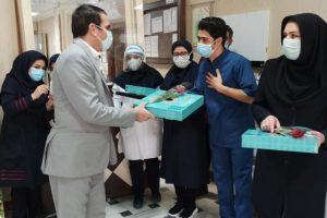 تجلیل از پرستاران  نمونه کشوری و استانی در بیمارستان بافق