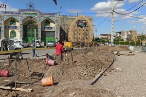 روایت تلاش : گزارش تصویری از ساماندهی دفع آب ناشی از بارندگی ها در میدان امام زاده عبدالله (ع)