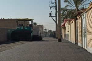 روایت تلاش : گزارش تصویری از روکش آسفالت معابر سطح شهر ( بلوار شهدا فرعی 11 )