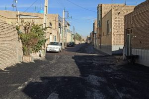 روایت تلاش : گزارش تصویری از روکش آسفالت معابر سطح شهر ( کوچه مسجد امام جعفرصادق )