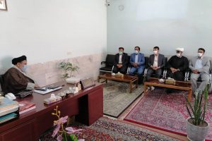 دیدار نوروزی شهردار و اعضای شورای اسلامی شهر با حجت الاسلام و المسلمین سلیمانی (امام جمعه سابق بافق)