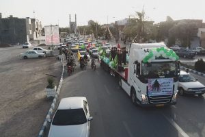 گزارش تصویری از کاروان شادی به مناسبت میلاد یگانه منجی عالم بشریت حضرت مهدی (عج) توسط پایگاه مقاومت علی بن موسی الرضا (ع) شهرداری بافق و تکیه و پایگاه امام حسن مجتبی (ع)