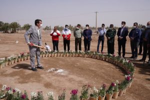 کلنگ پروژه ساخت بوستان شهدا در شهر بافق به زمین زده شد
