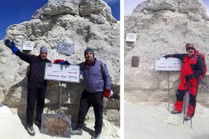 صعود کوهنوردان گروه ثامن شهرداری به بام ایران