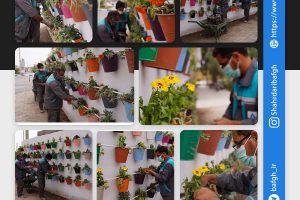 روایت تلاش : کاشت انبوه گل های فصلی در سطح شهر ( میدان شهدا )