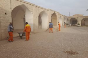 بافق آماده استقبال از نوروز : پاکسازی ونظافت بافت قدیم