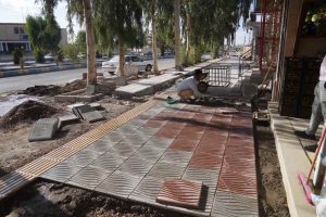 روایت تلاش : موزاییک فرش پیاده رو های سطح شهر ( بلوار امام علی (ع) )