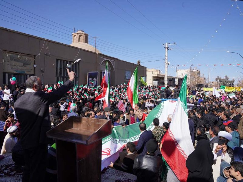 گزارش تصویری از راهپیمایی 22 بهمن در شهرستان بافق
