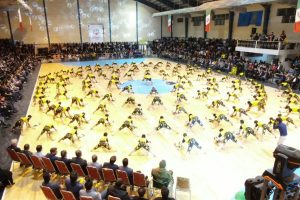 گزارش تصویری از بزرگترین اجرای ورزش پهلوانی و زورخانه ای کشور در بافق به مناسبت میلاد حضرت علی (ع)  و ایام الله دهه فجر ( با حضور 140 باستانی کار )